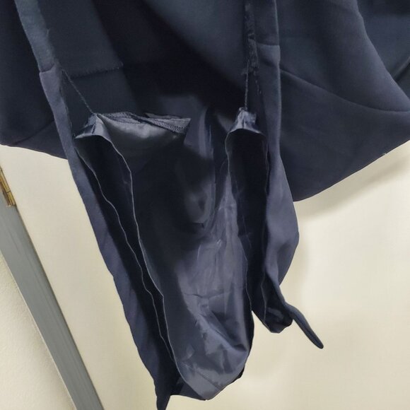 Studio One Woman's Dark Navy Blue Modest Long Career Pencil Skirt Plus Size 14W - Picture 2 of 7